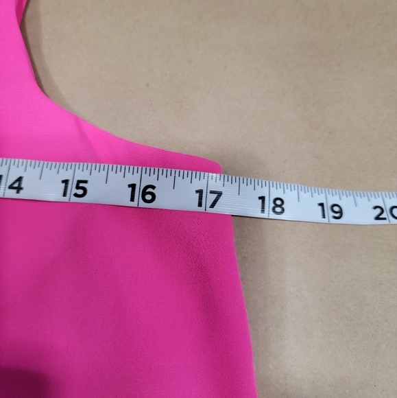 Flying Tomato Size S Bright Hot Pink Split Strap A-Line Tank / Sleeveless Blouse - Picture 7 of 10